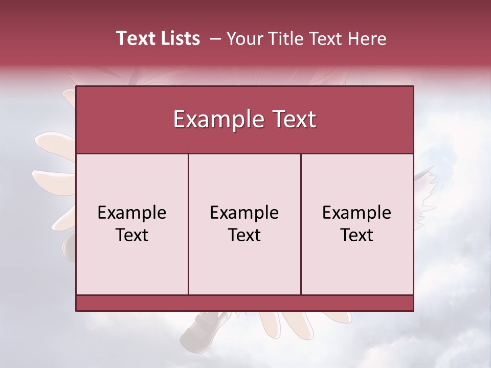 A Girl With Purple Hair Is Flying Through The Air PowerPoint Template