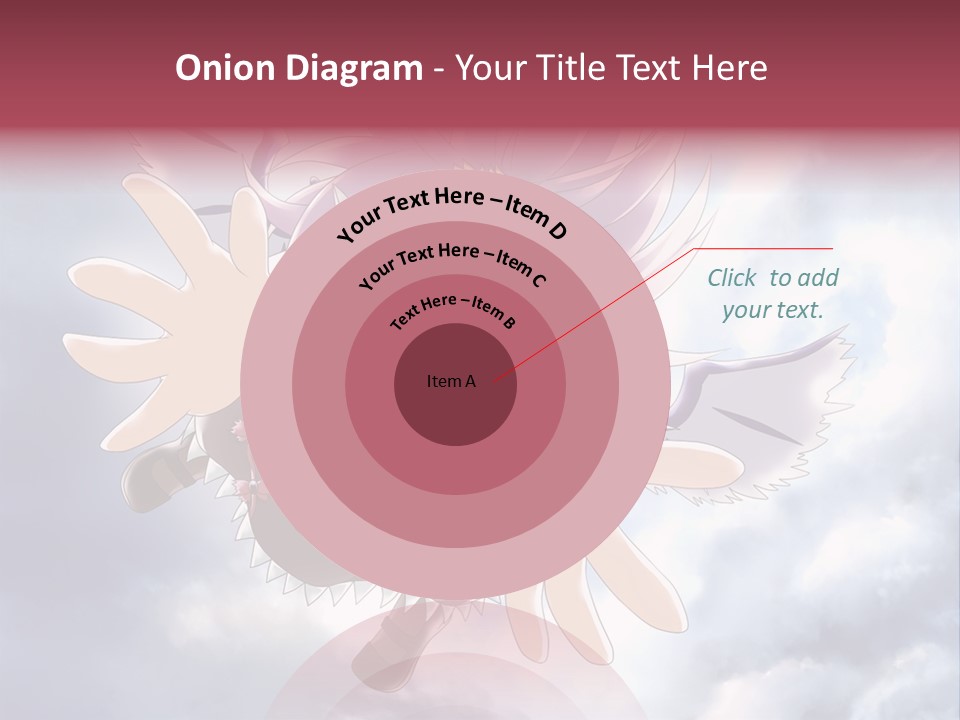 A Girl With Purple Hair Is Flying Through The Air PowerPoint Template