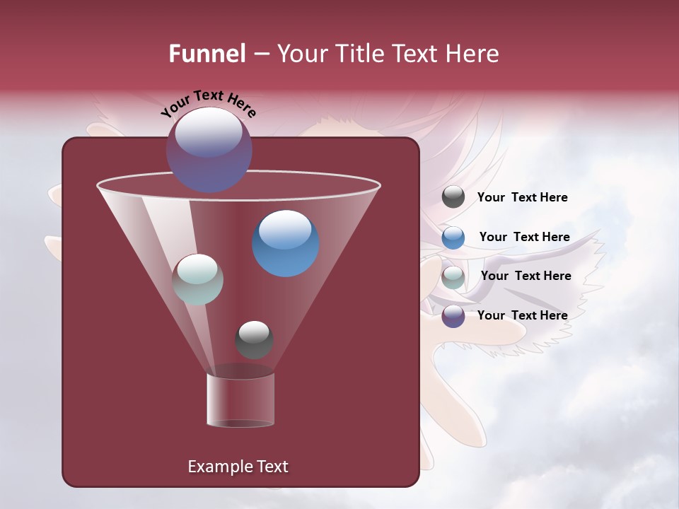 A Girl With Purple Hair Is Flying Through The Air PowerPoint Template