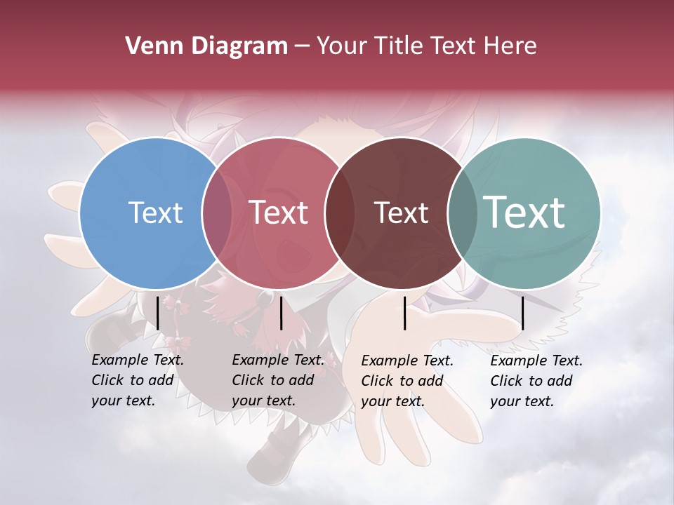 A Girl With Purple Hair Is Flying Through The Air PowerPoint Template