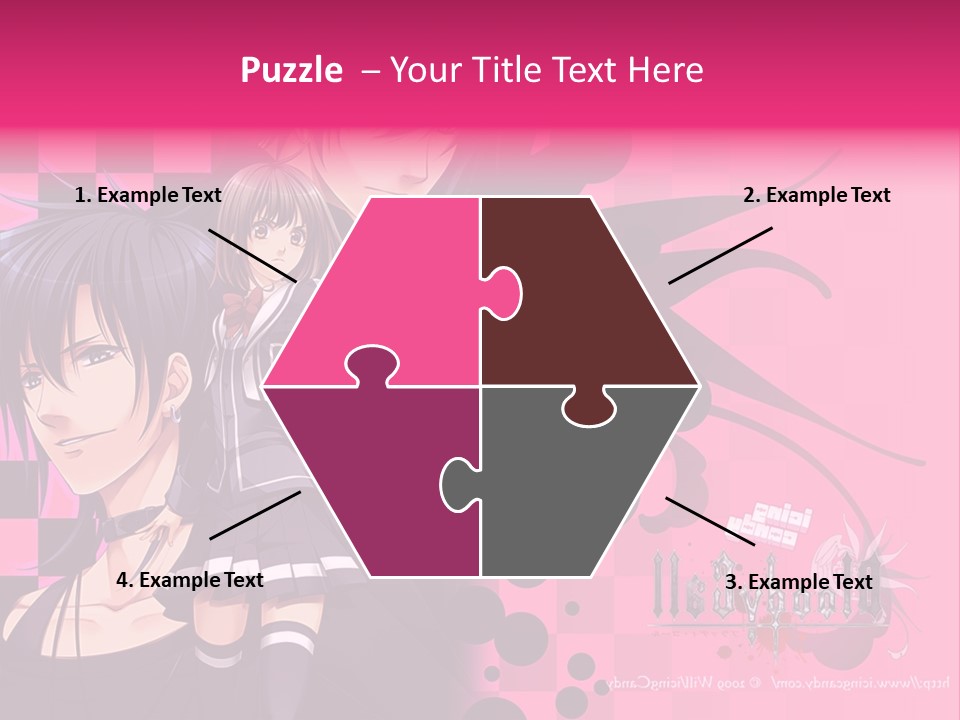 A Couple Of Anime Characters Standing Next To Each Other PowerPoint Template