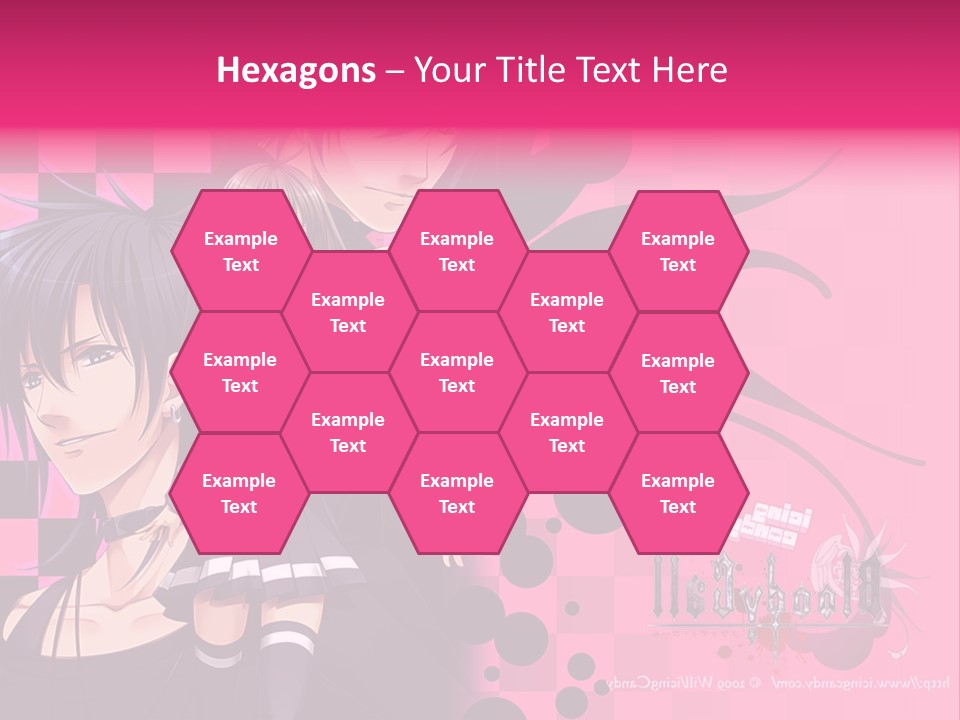 A Couple Of Anime Characters Standing Next To Each Other PowerPoint Template