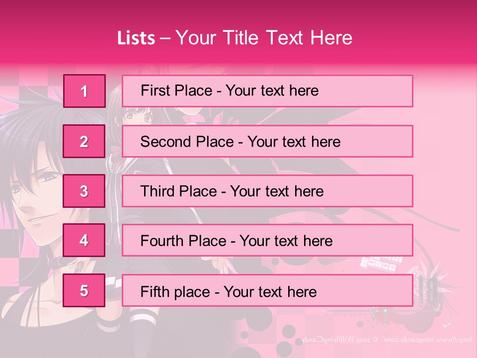 A Couple Of Anime Characters Standing Next To Each Other PowerPoint Template