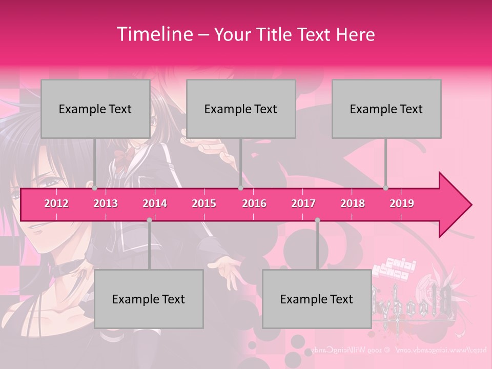 A Couple Of Anime Characters Standing Next To Each Other PowerPoint Template