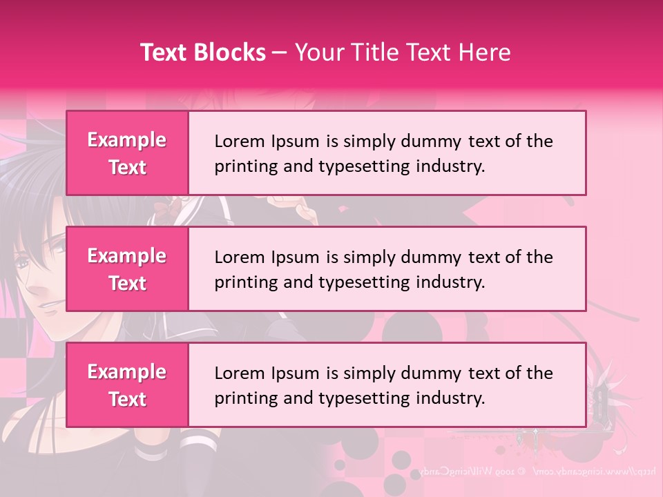 A Couple Of Anime Characters Standing Next To Each Other PowerPoint Template
