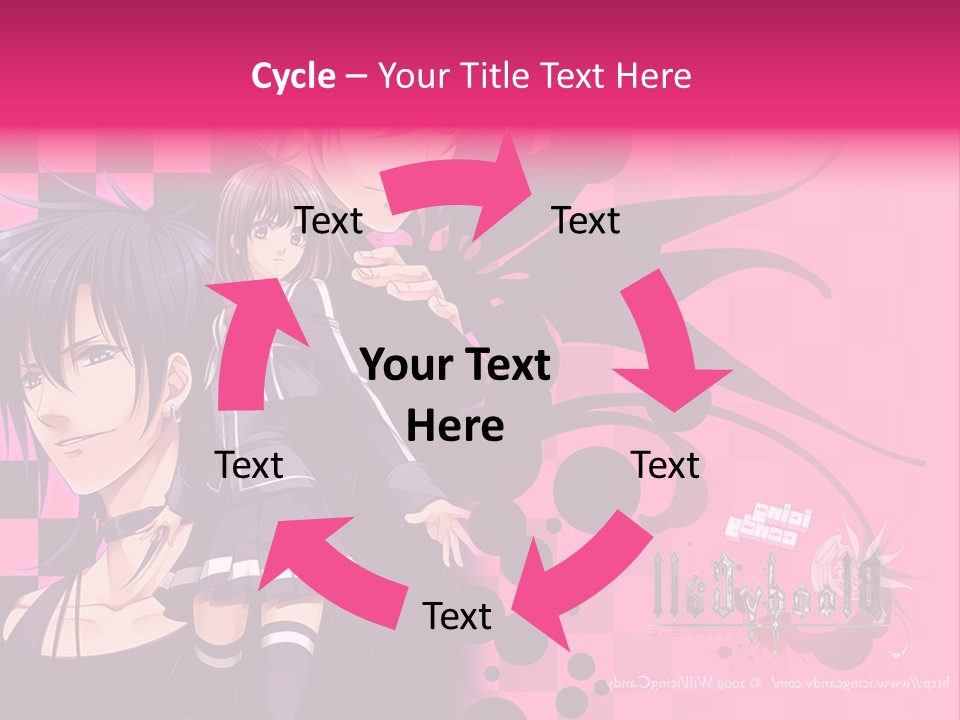 A Couple Of Anime Characters Standing Next To Each Other PowerPoint Template
