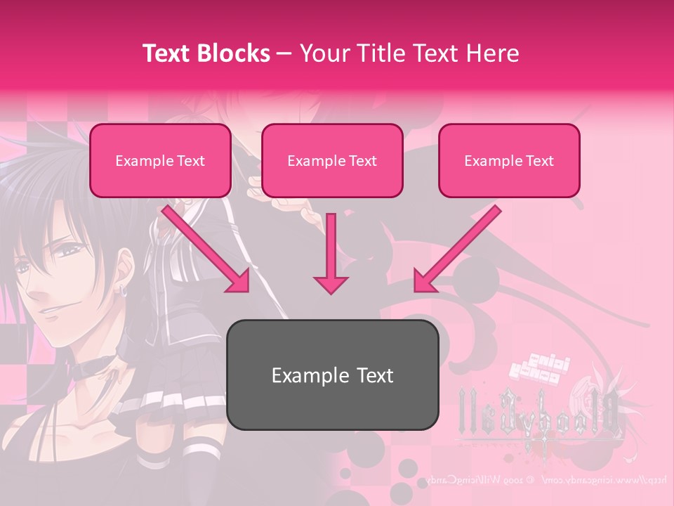 A Couple Of Anime Characters Standing Next To Each Other PowerPoint Template