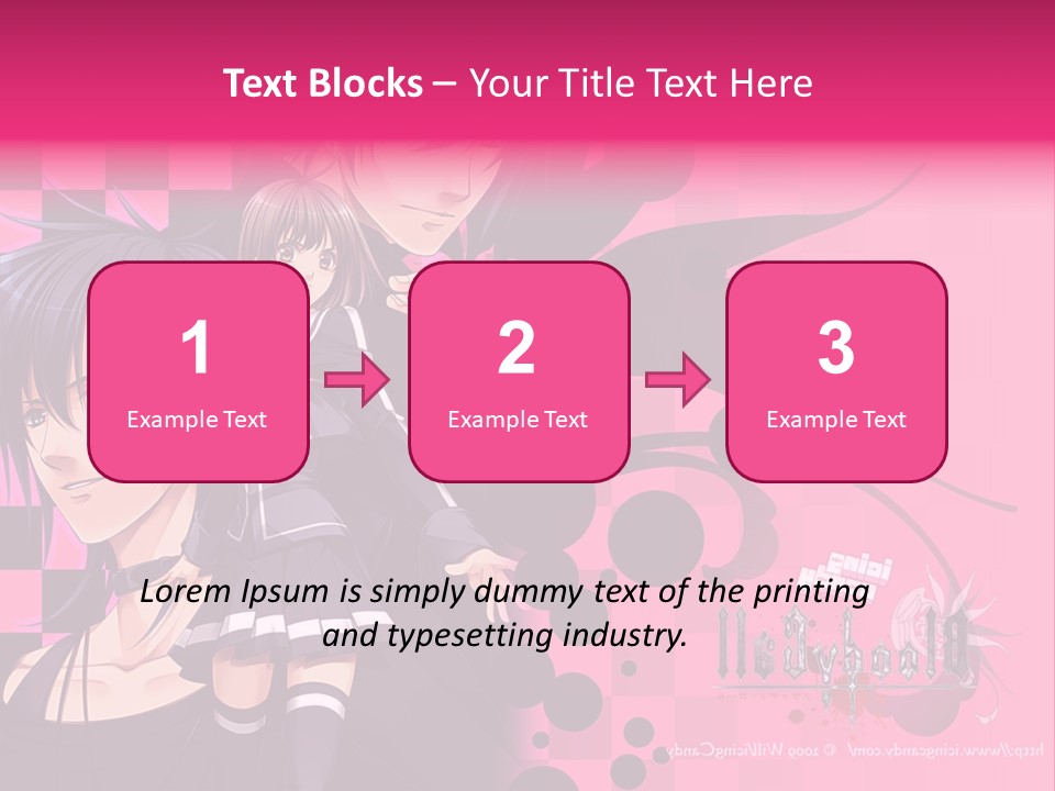 A Couple Of Anime Characters Standing Next To Each Other PowerPoint Template
