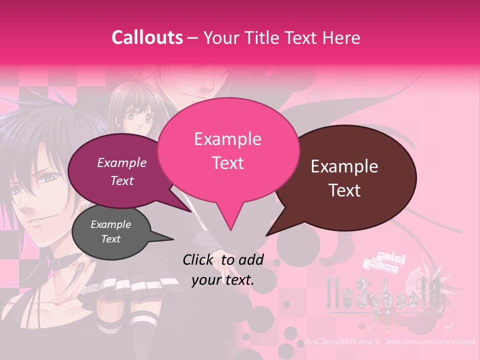 A Couple Of Anime Characters Standing Next To Each Other PowerPoint Template