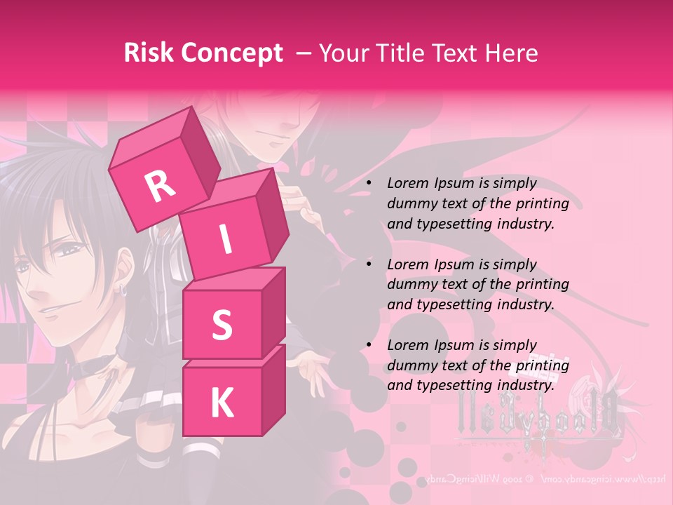 A Couple Of Anime Characters Standing Next To Each Other PowerPoint Template