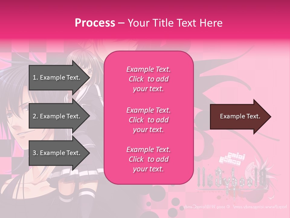 A Couple Of Anime Characters Standing Next To Each Other PowerPoint Template