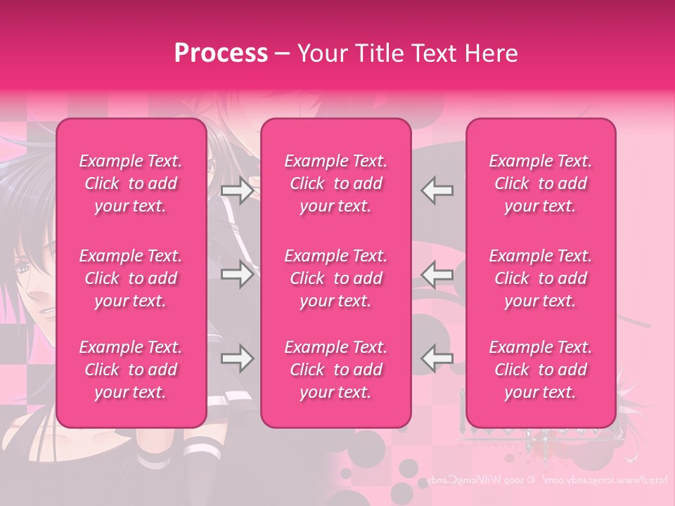 A Couple Of Anime Characters Standing Next To Each Other PowerPoint Template