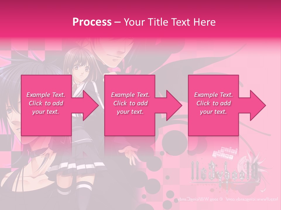 A Couple Of Anime Characters Standing Next To Each Other PowerPoint Template