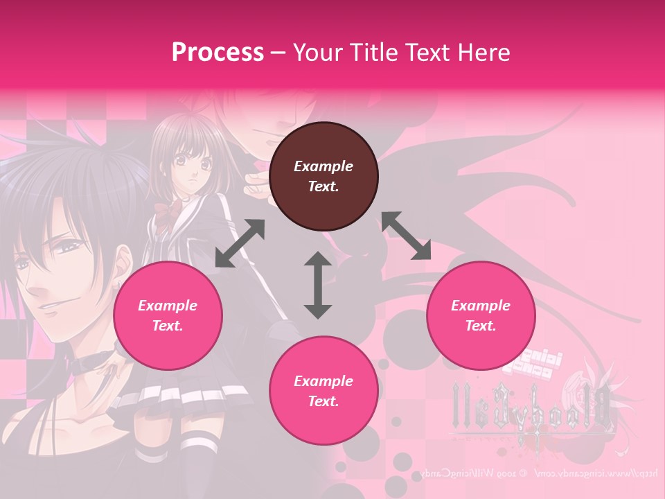 A Couple Of Anime Characters Standing Next To Each Other PowerPoint Template