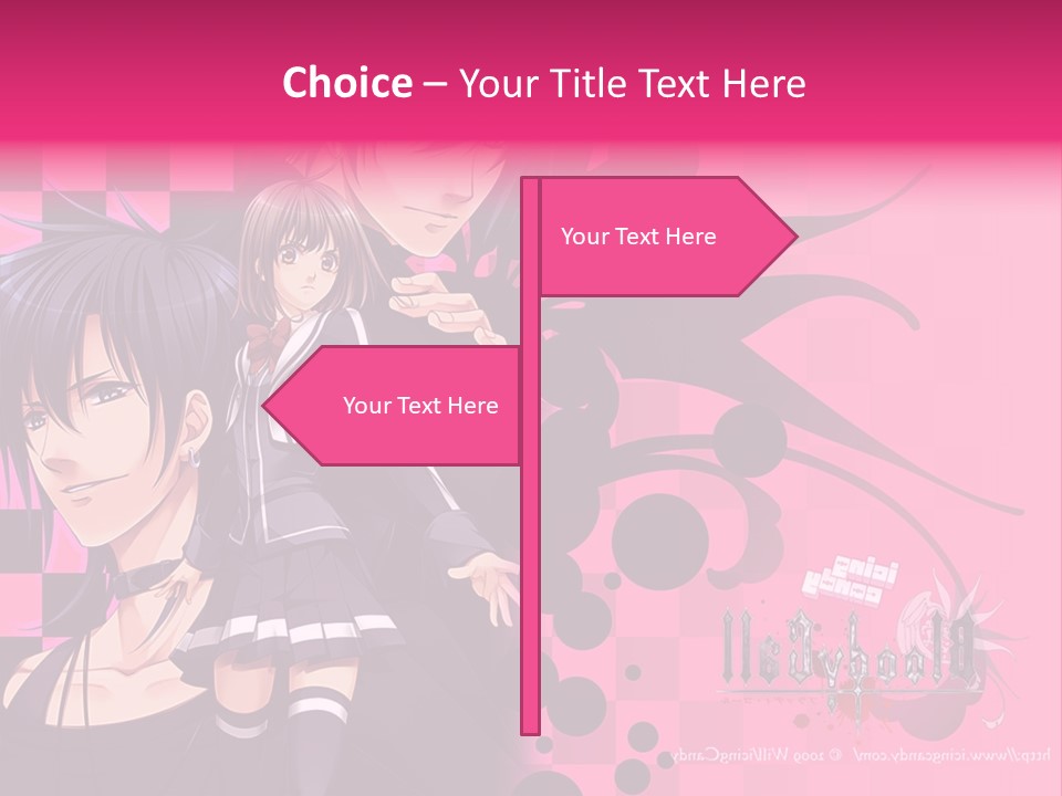 A Couple Of Anime Characters Standing Next To Each Other PowerPoint Template