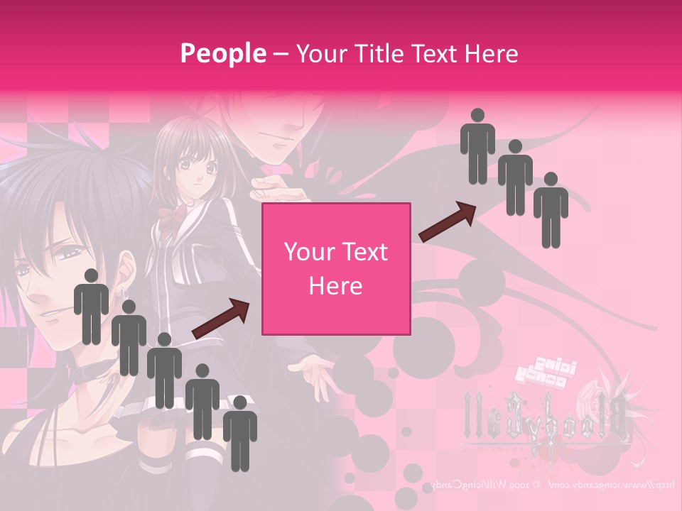 A Couple Of Anime Characters Standing Next To Each Other PowerPoint Template