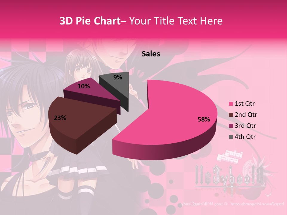 A Couple Of Anime Characters Standing Next To Each Other PowerPoint Template