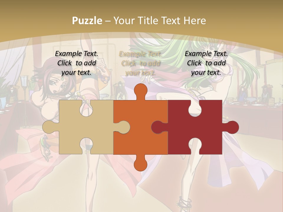 Two Women Dressed In Lingerie Dancing In A Room PowerPoint Template