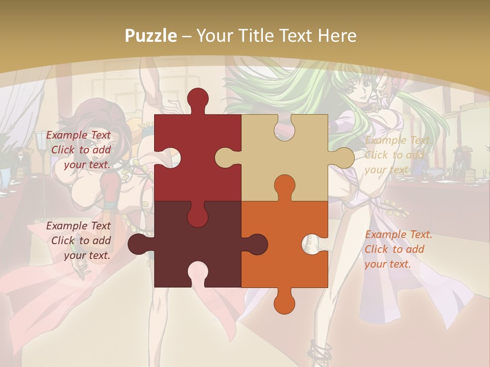 Two Women Dressed In Lingerie Dancing In A Room PowerPoint Template