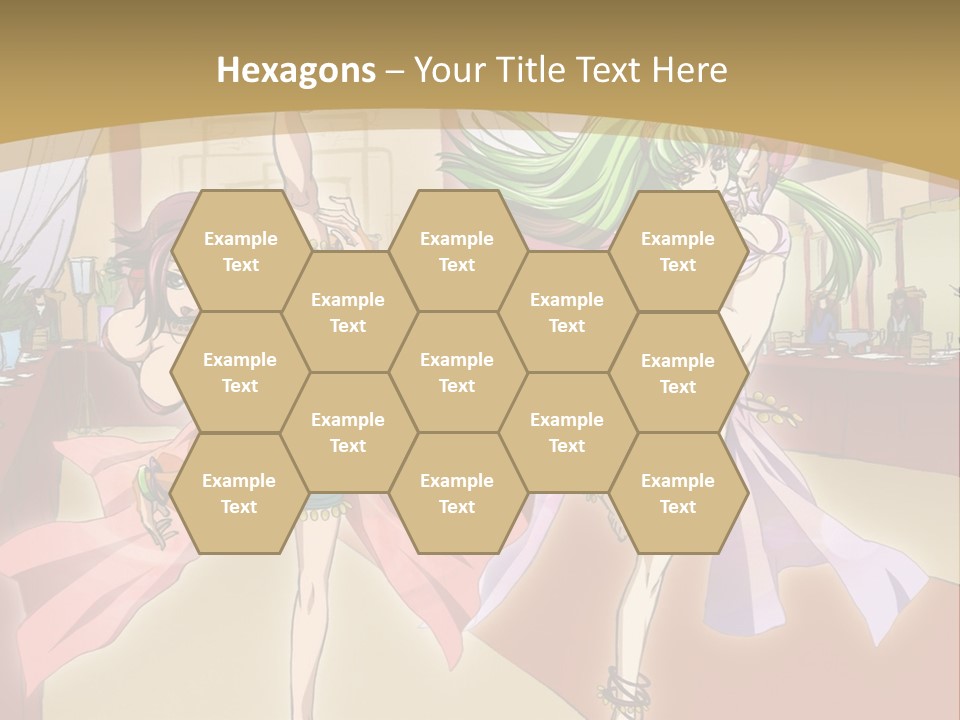 Two Women Dressed In Lingerie Dancing In A Room PowerPoint Template