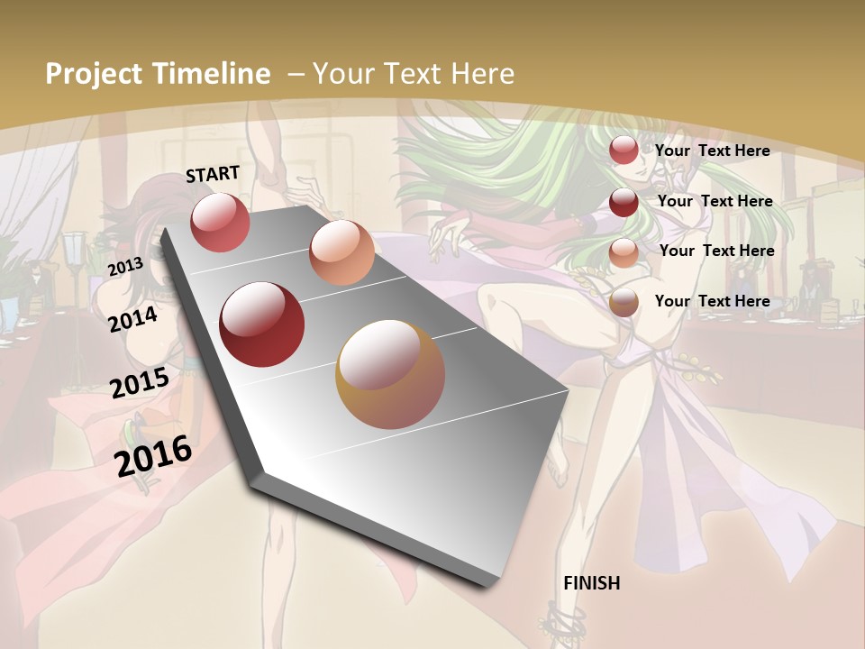 Two Women Dressed In Lingerie Dancing In A Room PowerPoint Template