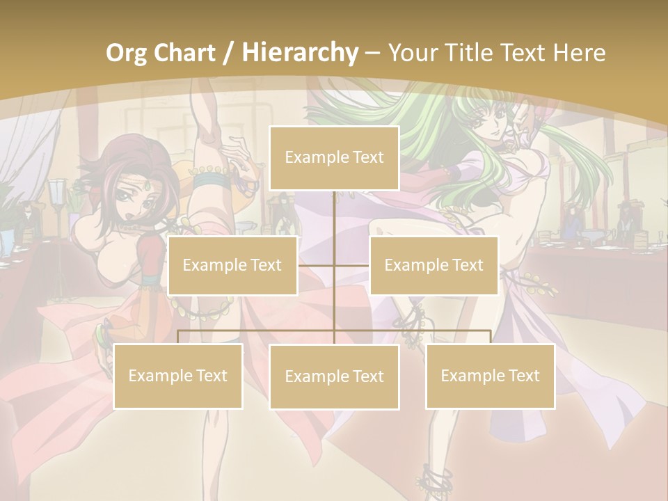 Two Women Dressed In Lingerie Dancing In A Room PowerPoint Template