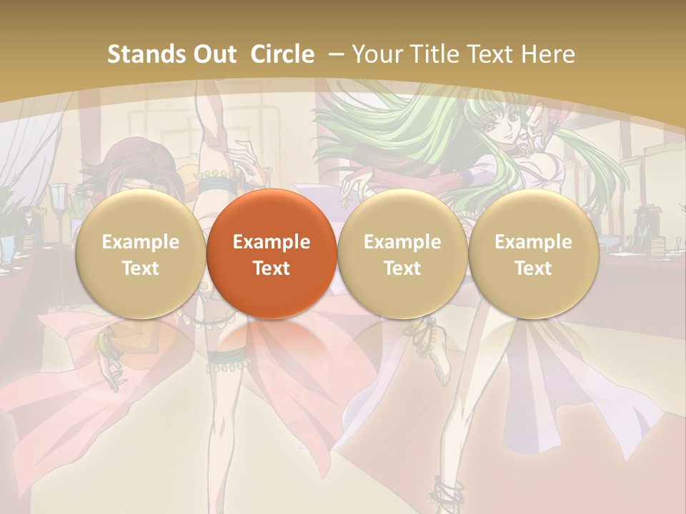 Two Women Dressed In Lingerie Dancing In A Room PowerPoint Template