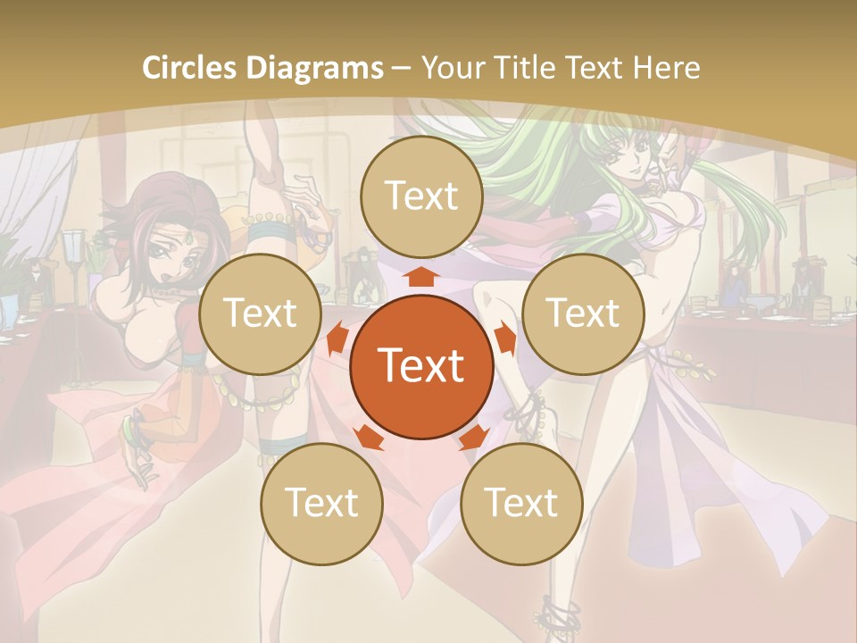 Two Women Dressed In Lingerie Dancing In A Room PowerPoint Template