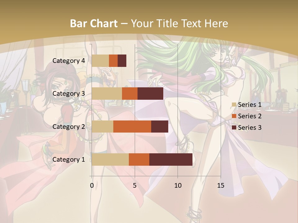 Two Women Dressed In Lingerie Dancing In A Room PowerPoint Template