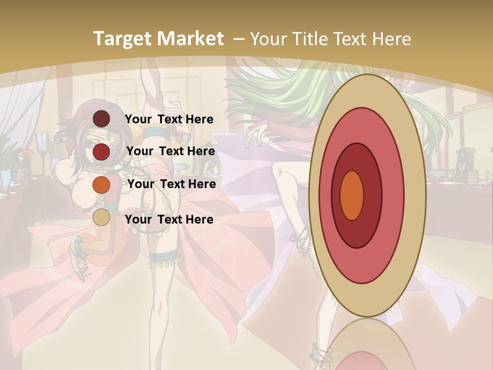 Two Women Dressed In Lingerie Dancing In A Room PowerPoint Template