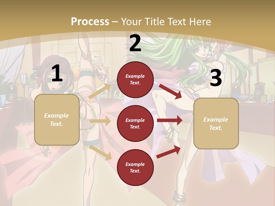 Two Women Dressed In Lingerie Dancing In A Room PowerPoint Template