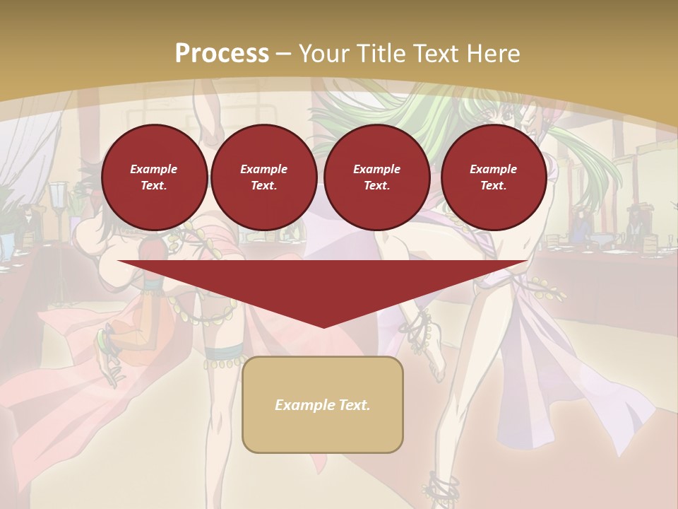 Two Women Dressed In Lingerie Dancing In A Room PowerPoint Template