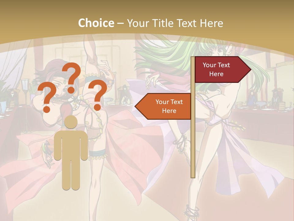 Two Women Dressed In Lingerie Dancing In A Room PowerPoint Template