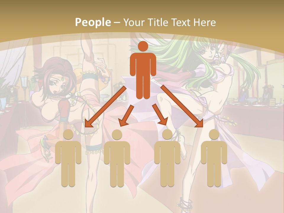 Two Women Dressed In Lingerie Dancing In A Room PowerPoint Template