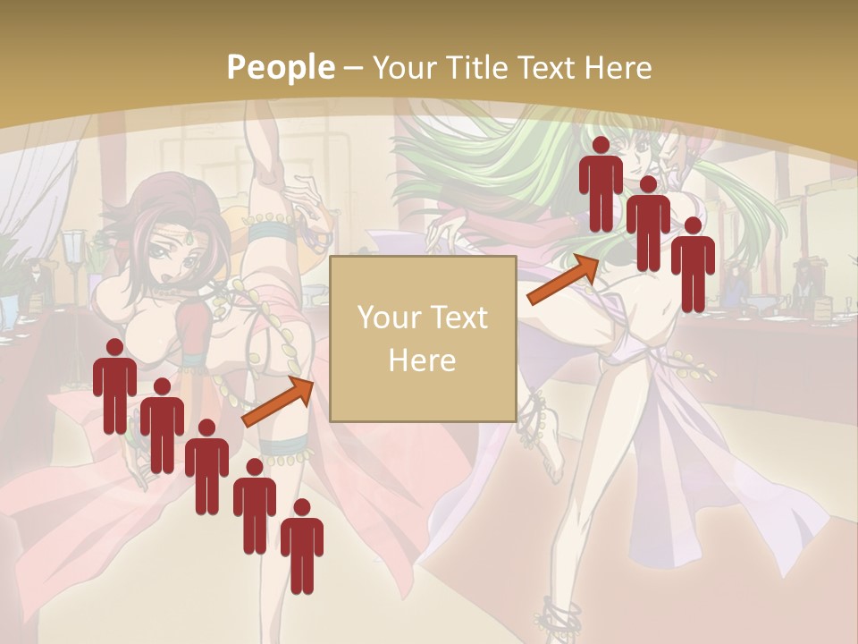 Two Women Dressed In Lingerie Dancing In A Room PowerPoint Template