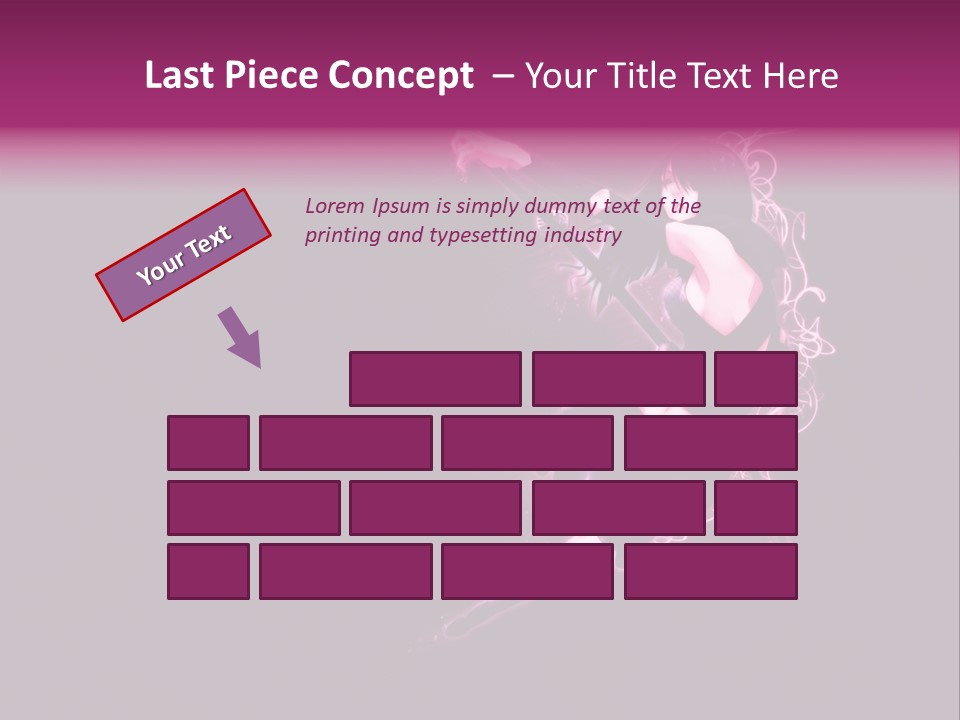 A Woman In A Black Outfit Is Holding A Sword PowerPoint Template