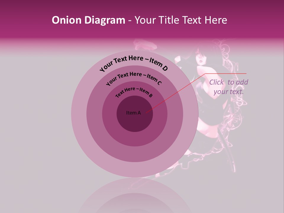 A Woman In A Black Outfit Is Holding A Sword PowerPoint Template