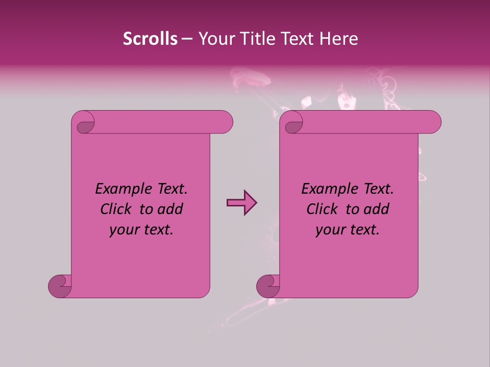 A Woman In A Black Outfit Is Holding A Sword PowerPoint Template