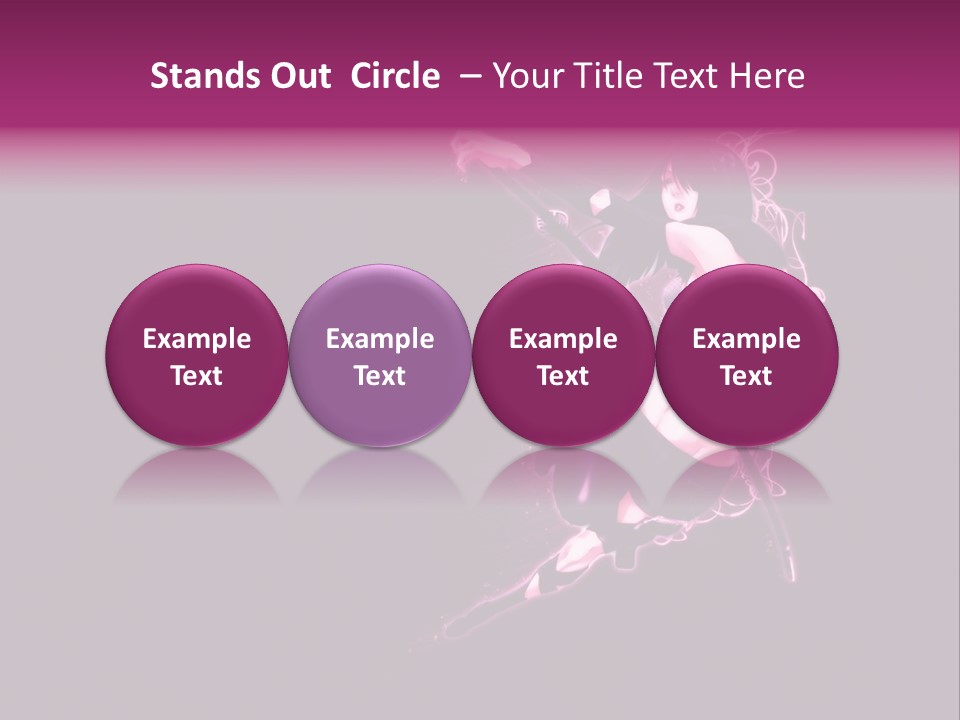 A Woman In A Black Outfit Is Holding A Sword PowerPoint Template