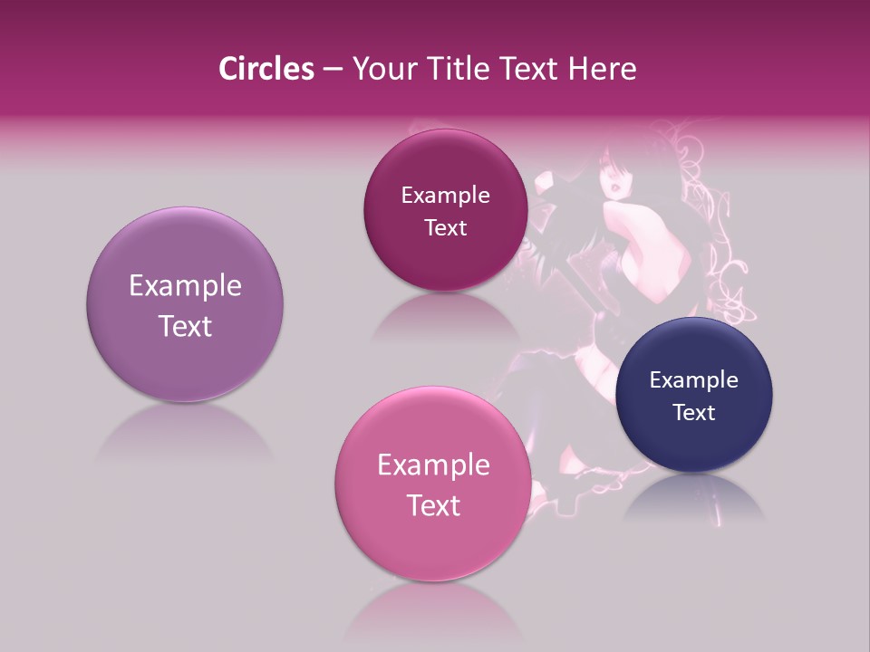 A Woman In A Black Outfit Is Holding A Sword PowerPoint Template