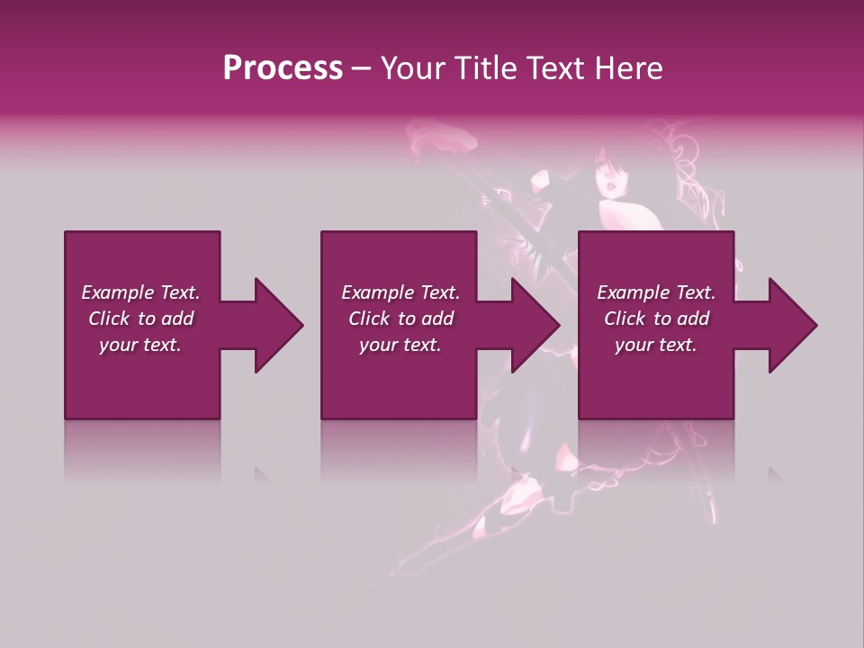 A Woman In A Black Outfit Is Holding A Sword PowerPoint Template