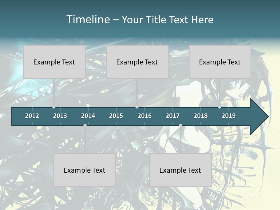 A Woman With Long Black Hair Holding A Sword PowerPoint Template