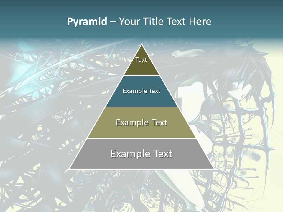 A Woman With Long Black Hair Holding A Sword PowerPoint Template