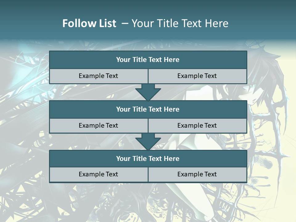 A Woman With Long Black Hair Holding A Sword PowerPoint Template