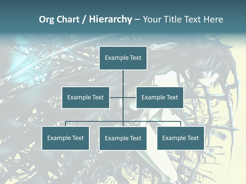 A Woman With Long Black Hair Holding A Sword PowerPoint Template