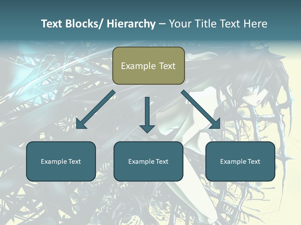 A Woman With Long Black Hair Holding A Sword PowerPoint Template