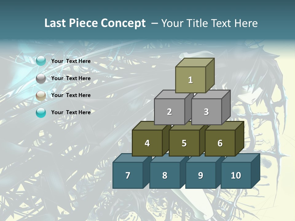 A Woman With Long Black Hair Holding A Sword PowerPoint Template