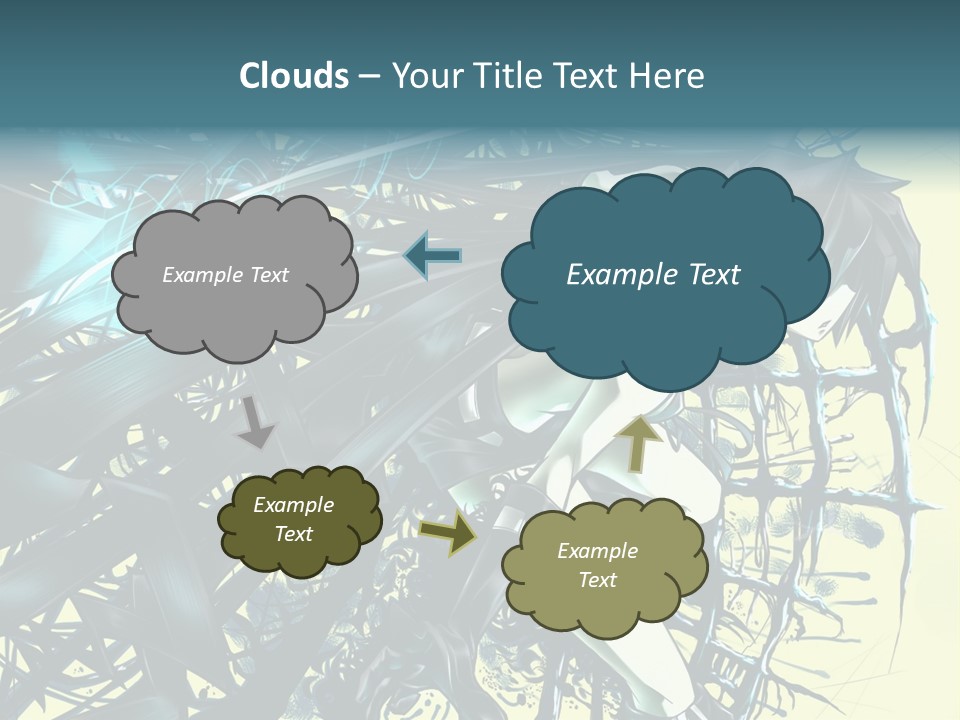 A Woman With Long Black Hair Holding A Sword PowerPoint Template