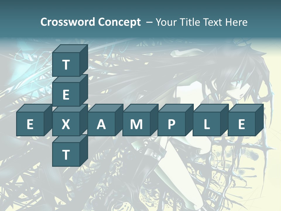 A Woman With Long Black Hair Holding A Sword PowerPoint Template