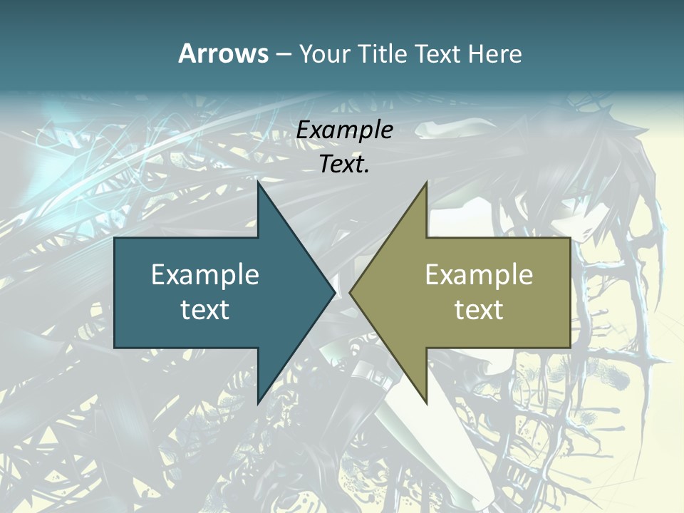 A Woman With Long Black Hair Holding A Sword PowerPoint Template